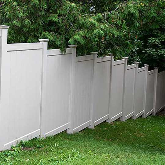 White Vinyl Fence Panels Vinyl Fence Canada   White Vinyl Fence Installed In Newmarket 