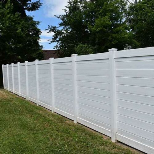 Horizontal White Vinyl Fence Panels » Vinyl Fence Canada